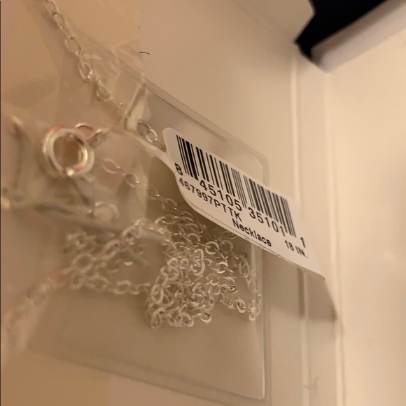 Silver & Rose Gold Heart Necklace Swarovski Heart - Picture 3 of 6